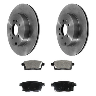 DuraGo® - Premium™ Plain Rear Brake Kit with Semi-Metallic Pads