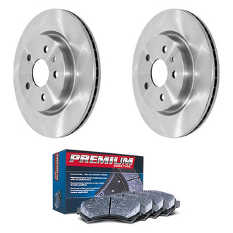 DuraGo® - Premium™ Plain Rear Brake Kit with Semi-Metallic Pads