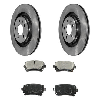 DuraGo® - Premium™ Plain Rear Brake Kit with Semi-Metallic Pads