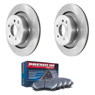 DuraGo® - Premium™ Plain Rear Brake Kit with Semi-Metallic Pads