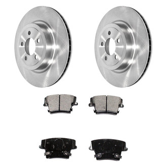 DuraGo® - Premium™ Plain Rear Brake Kit with Semi-Metallic Pads