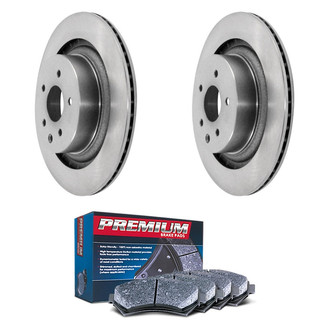 DuraGo® - Premium™ Plain Rear Brake Kit with Semi-Metallic Pads
