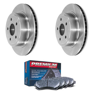 DuraGo® - Premium™ Plain Rear Brake Kit with Semi-Metallic Pads