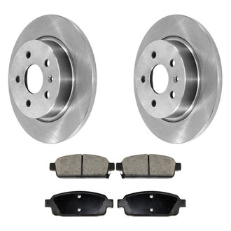 DuraGo® - Premium™ Plain Rear Brake Kit with Semi-Metallic Pads