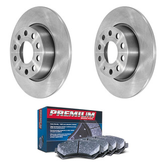 DuraGo® - Premium™ Plain Rear Brake Kit with Semi-Metallic Pads