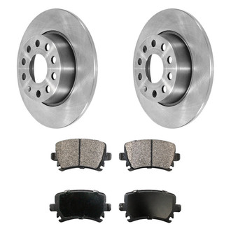 DuraGo® - Premium™ Plain Rear Brake Kit with Semi-Metallic Pads