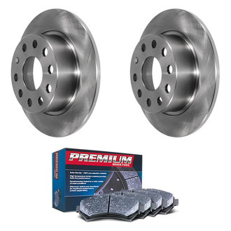 DuraGo® - Premium™ Plain Rear Brake Kit with Semi-Metallic Pads