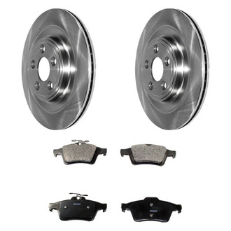 DuraGo® - Premium™ Plain Rear Brake Kit with Semi-Metallic Pads