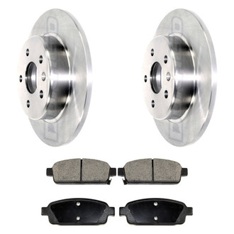 DuraGo® - Premium™ Plain Rear Brake Kit with Semi-Metallic Pads