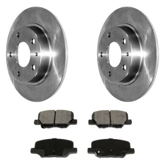 DuraGo® - Premium™ Plain Rear Brake Kit with Semi-Metallic Pads