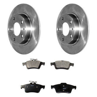 DuraGo® - Premium™ Plain Rear Brake Kit with Semi-Metallic Pads