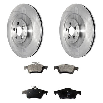 DuraGo® - Premium™ Plain Rear Brake Kit with Semi-Metallic Pads