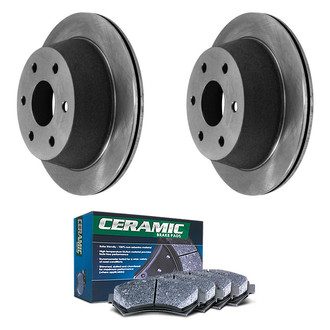 DuraGo® - Plain Rear Brake Kit with Ceramic Pads