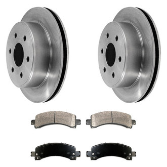 DuraGo® - Plain Rear Brake Kit with Ceramic Pads