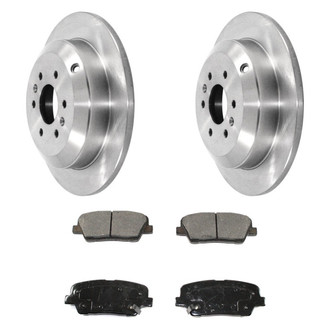 DuraGo® - 1-Piece Plain Brake Kit with Ceramic Brake Pads
