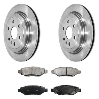 DuraGo® - Premium™ Plain Rear Brake Kit with Semi-Metallic Pads