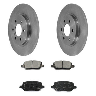 DuraGo® - Premium™ Plain Rear Brake Kit with Semi-Metallic Pads