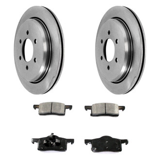 DuraGo® - Premium™ Plain Rear Brake Kit with Semi-Metallic Pads