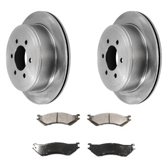 DuraGo® - Premium™ Plain Rear Brake Kit with Semi-Metallic Pads