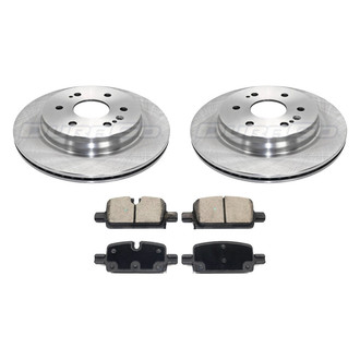 DuraGo® - Premium™ Plain Rear Brake Kit with Semi-Metallic Pads