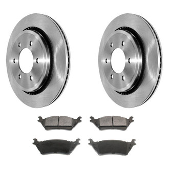 DuraGo® - Premium™ Plain Rear Brake Kit with Semi-Metallic Pads