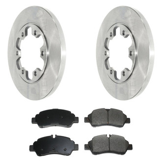 DuraGo® - Premium™ Plain Rear Brake Kit with Semi-Metallic Pads