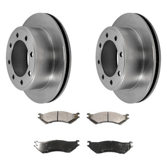 DuraGo® - Premium™ Plain Rear Brake Kit with Semi-Metallic Pads