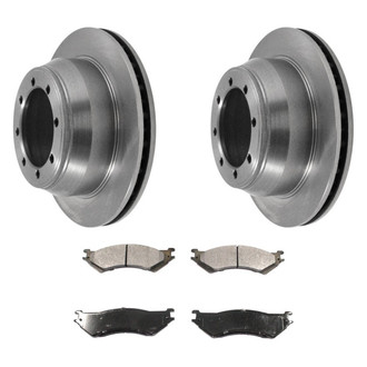 DuraGo® - Premium™ Plain Rear Brake Kit with Semi-Metallic Pads