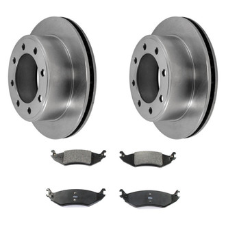 DuraGo® - Premium™ Plain Rear Brake Kit with Semi-Metallic Pads