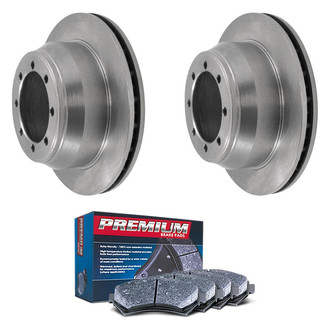 DuraGo® - Premium™ Plain Rear Brake Kit with Semi-Metallic Pads