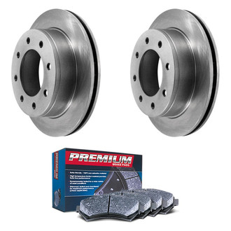 DuraGo® - Premium™ Plain Rear Brake Kit with Semi-Metallic Pads