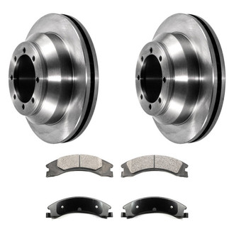 DuraGo® - Premium™ Plain Rear Brake Kit with Semi-Metallic Pads