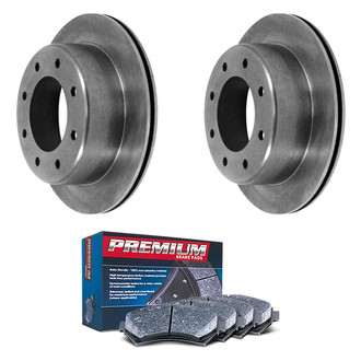 DuraGo® - Premium™ Plain Rear Brake Kit with Semi-Metallic Pads