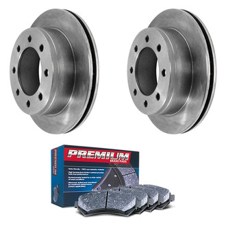 DuraGo® - Premium™ Plain Rear Brake Kit with Semi-Metallic Pads