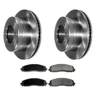 DuraGo® - Premium™ Plain Rear Brake Kit with Semi-Metallic Pads