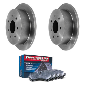 DuraGo® - Premium™ Plain Rear Brake Kit with Semi-Metallic Pads