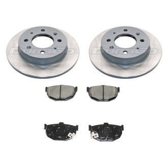 DuraGo® - Titanium Series Plain Rear Brake Kit with Ceramic Pads
