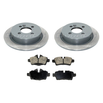 DuraGo® - Titanium Series Plain Rear Brake Kit with Ceramic Pads