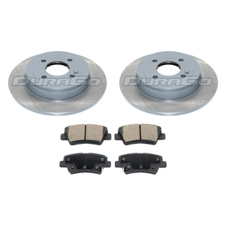 DuraGo® - Titanium Series Plain Rear Brake Kit with Ceramic Pads
