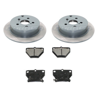 DuraGo® - Titanium Series Plain Rear Brake Kit with Ceramic Pads