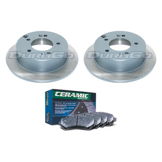 DuraGo® - Titanium Series Plain Rear Brake Kit with Ceramic Pads