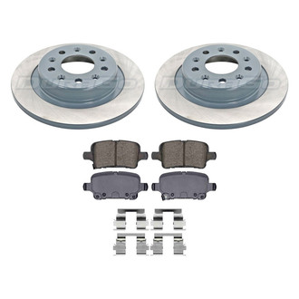 DuraGo® - Titanium Series Plain Rear Brake Kit with Ceramic Pads
