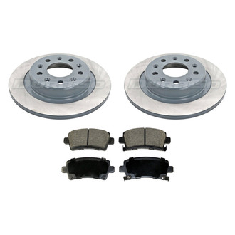 DuraGo® - Titanium Series Plain Rear Brake Kit with Ceramic Pads
