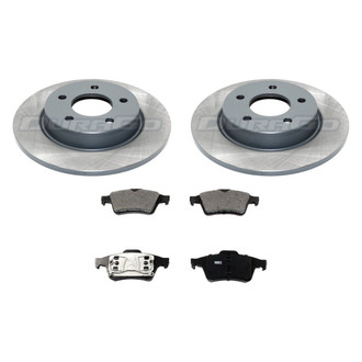 DuraGo® - Titanium Series Plain Rear Brake Kit with Ceramic Pads