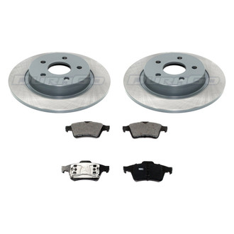 DuraGo® - Titanium Series Plain Rear Brake Kit with Ceramic Pads