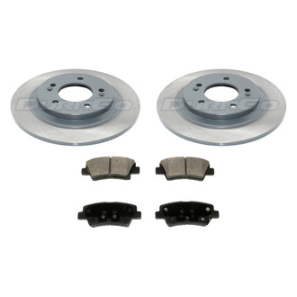 DuraGo® - Titanium Series Plain Rear Brake Kit with Ceramic Pads