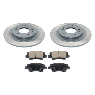 DuraGo® - Titanium Series 1-Piece Plain Brake Kit with Ceramic Brake Pads