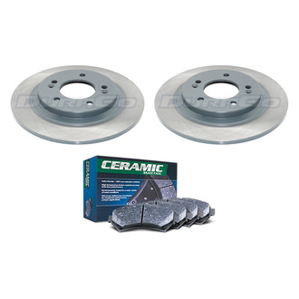 DuraGo® - Titanium Series Plain Rear Brake Kit with Ceramic Pads