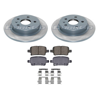 DuraGo® - Titanium Series Plain Rear Brake Kit with Ceramic Pads