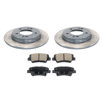 DuraGo® - Titanium Series Plain Rear Brake Kit with Ceramic Pads